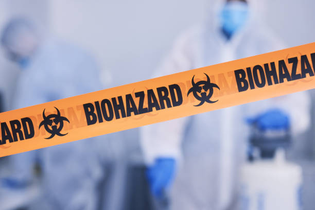 Professional Biohazard Cleanup technician working in Laconia, NH